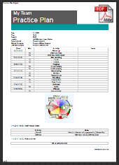 SportPlanner Practice Plan Report, example 2