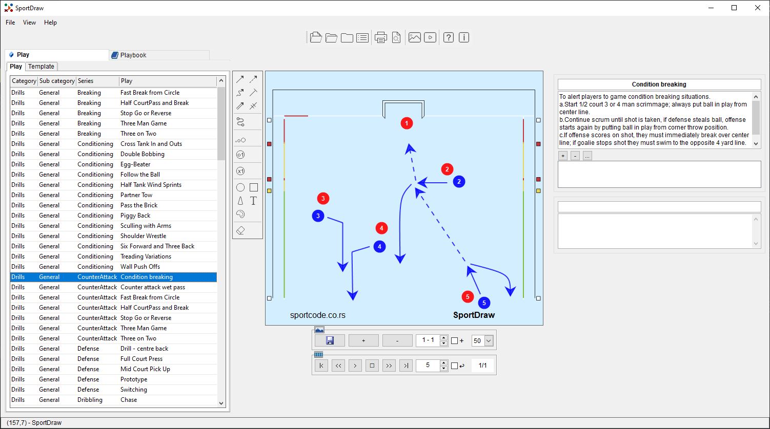 SportDraw waterpolo NCAA