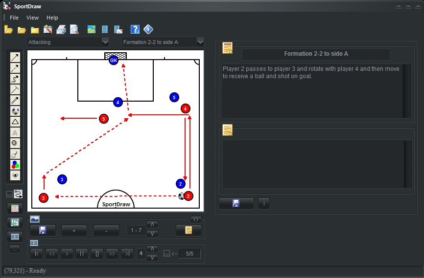 SportDraw miniFootball playbook software