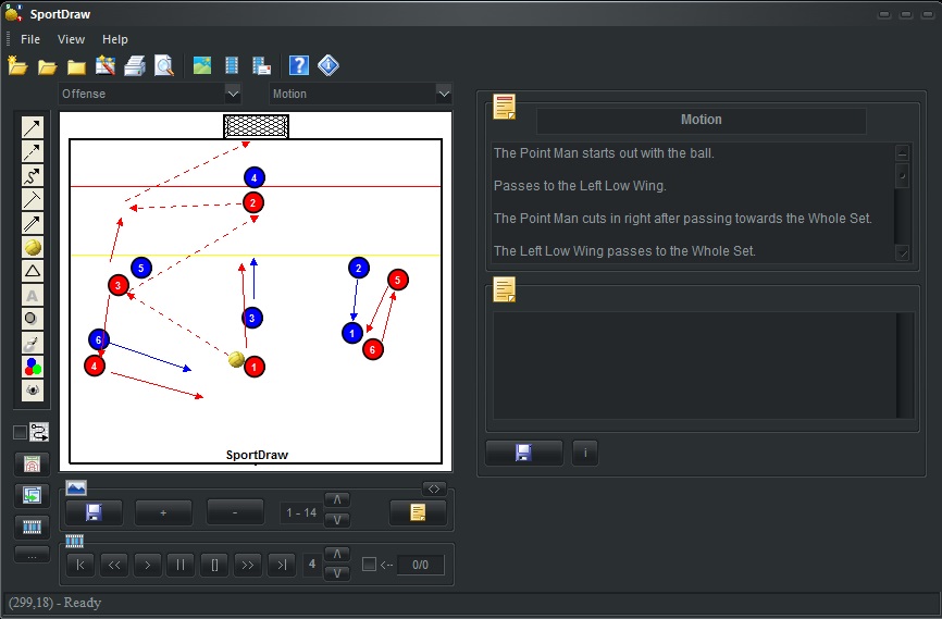 SportDraw Water polo playbook software