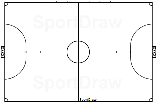 SportDraw Futsal(Soccer Indoor) playfield