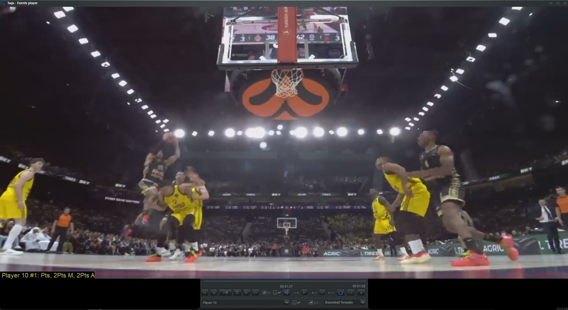 SportScouting Events player in Full Screen